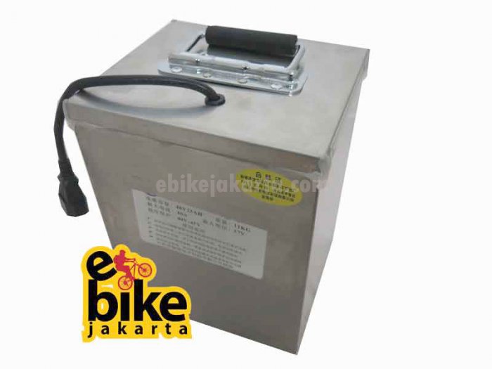 Baterai Mesin Sepeda Listrik ebike Kits LifePo4 48V 25Ah dengan Case dan Charger (P2123)