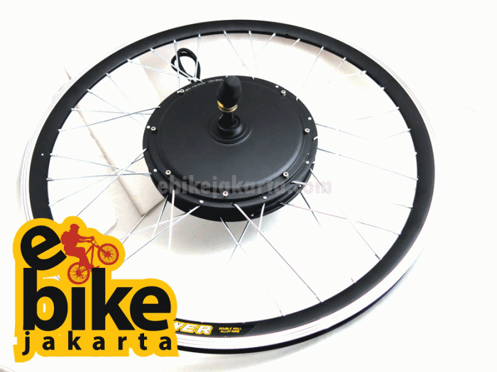 Mesin Sepeda Listrik ebike kits HUB 48V 1000W - LCD V3.0 2016 dengan Rim (KHH46B)