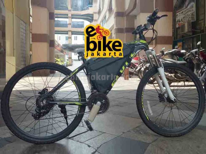 Custom Sepeda Listrik MTB Exotic 2657 26" Rem Hydraulic | Hub Geared Motor 48V 500W | Baterai Lithium-Ion 48-58.6V 10AH | KT LED Display 900S