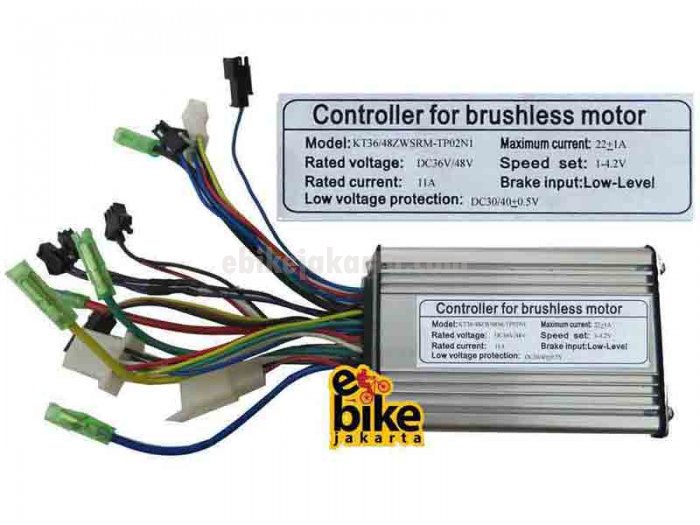Controller for Brushless Motor Ebike 36/48V 500W (ZCK1122)