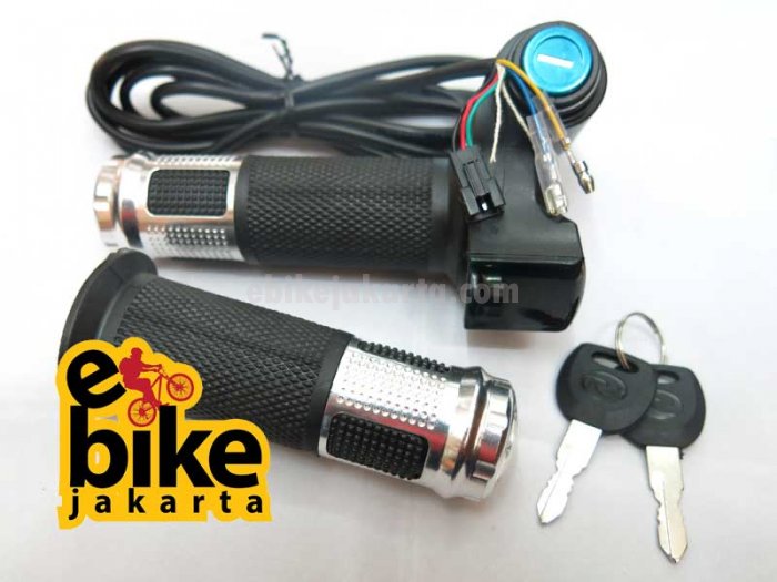 Throttle Led Indikator Baterai Sepeda Listrik Ebike Dan Keylock (AT312)